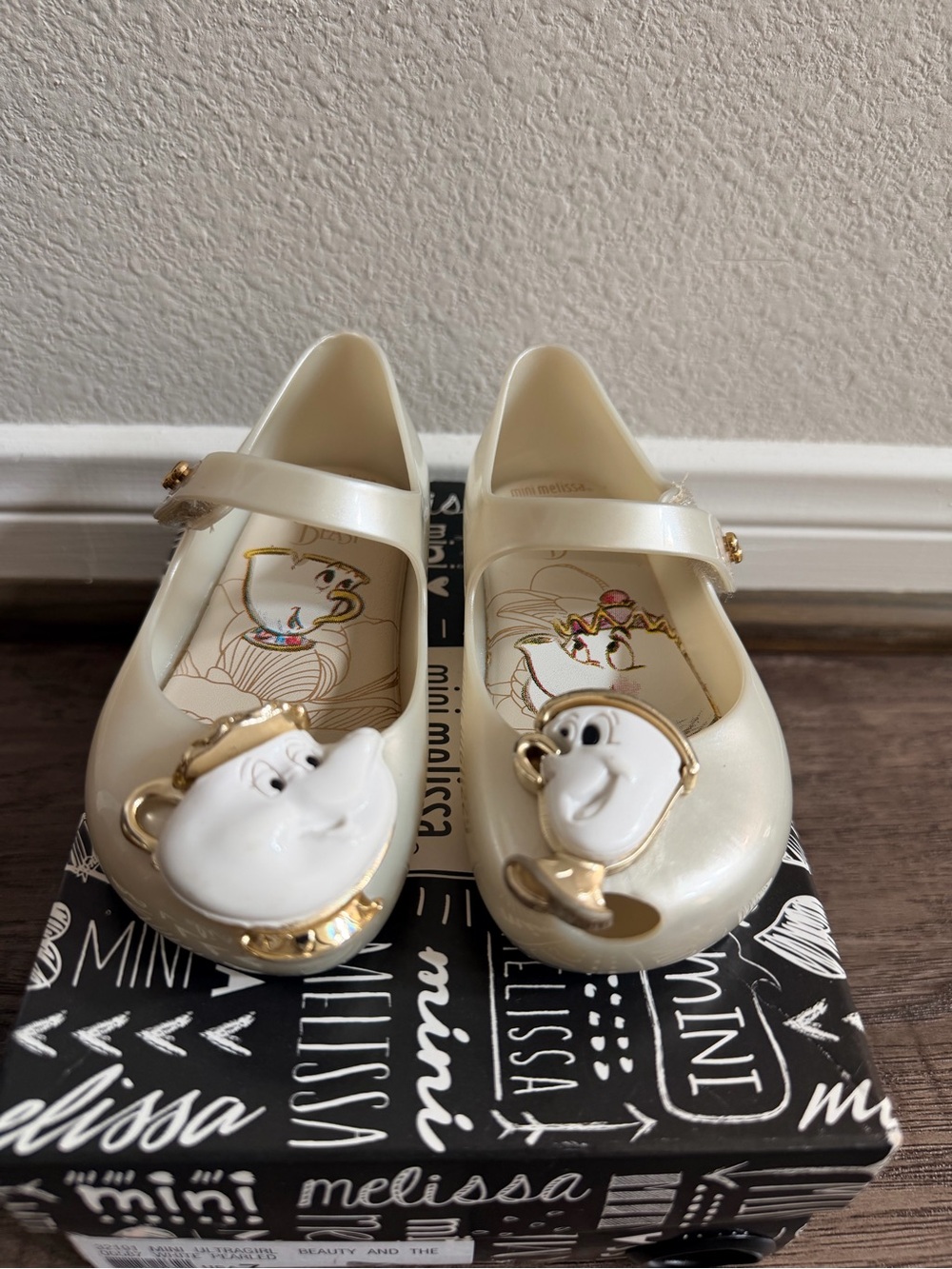Mini Melissa Disney Beauty and the Beast Ultragirl Mary Jane Shoes Girls 7